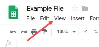 Hướng dẫn cách ẩn đường lưới trong Google Sheets